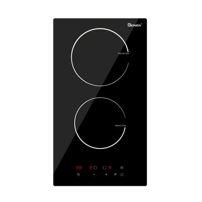 kaufen 2 Brenner elektrische Kochplatte 220V-240V eingebaute Induktionskochplatte 12 Zoll 3500W online manufacture