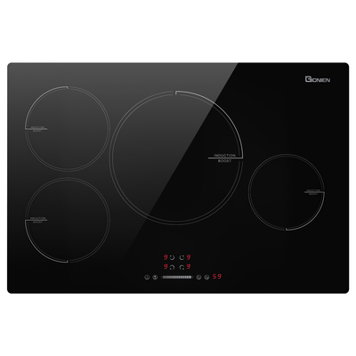 30 Zoll 4 Brenner Elektrische Induktionskochtop 220-240V 7200W mit präziser Leistungszeitregelung